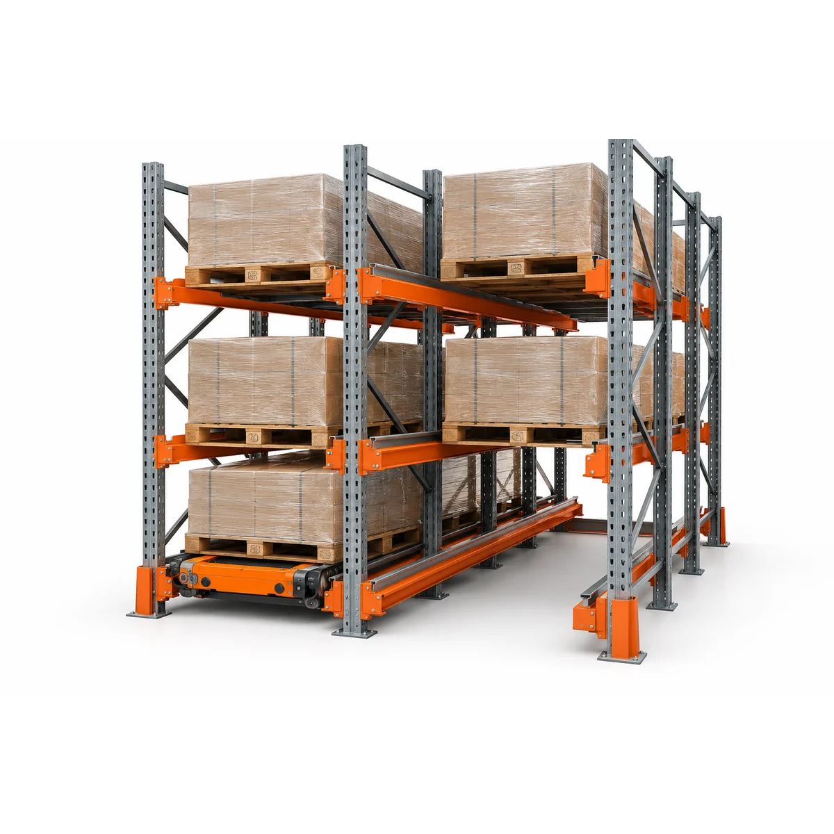 Шаттловые стеллажи Pallet Shuttle